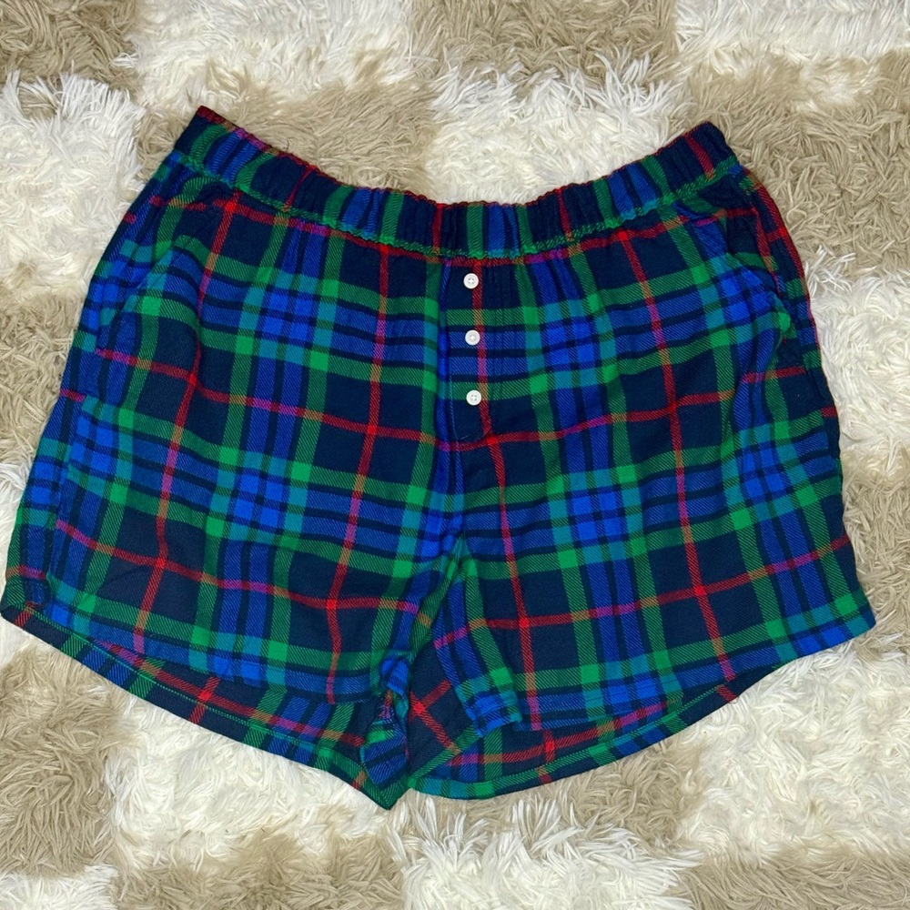 Aerie NWOT Boxer Style Plaid Sleep Shorts